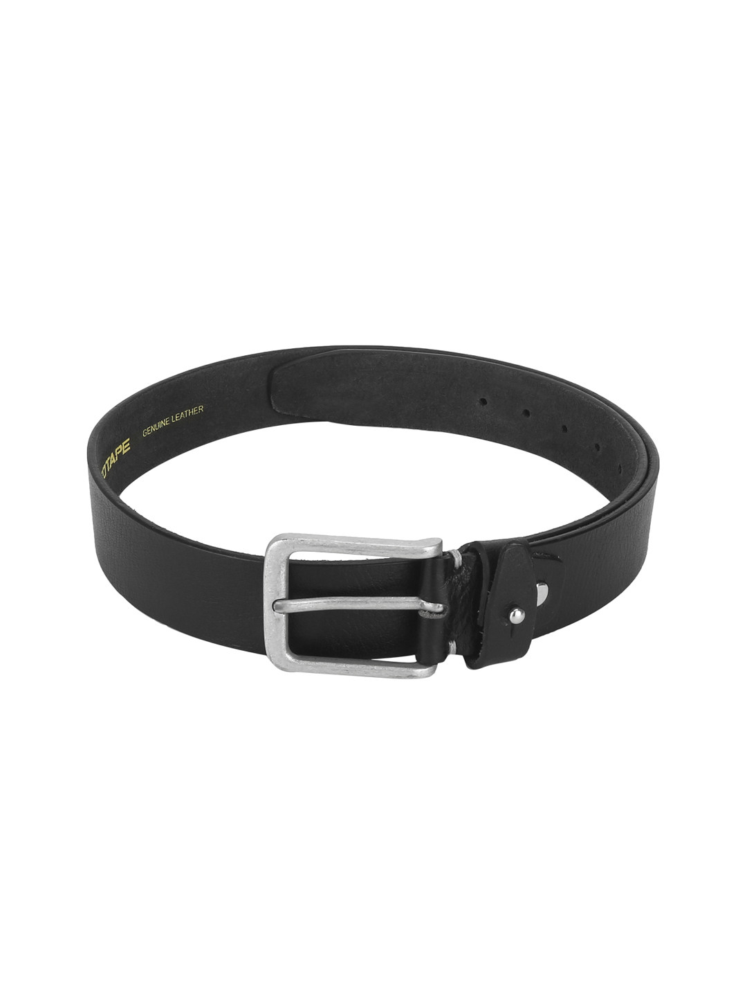 Buy Red Tape Men Black Textured Leather Belt Belts for Men 10859254