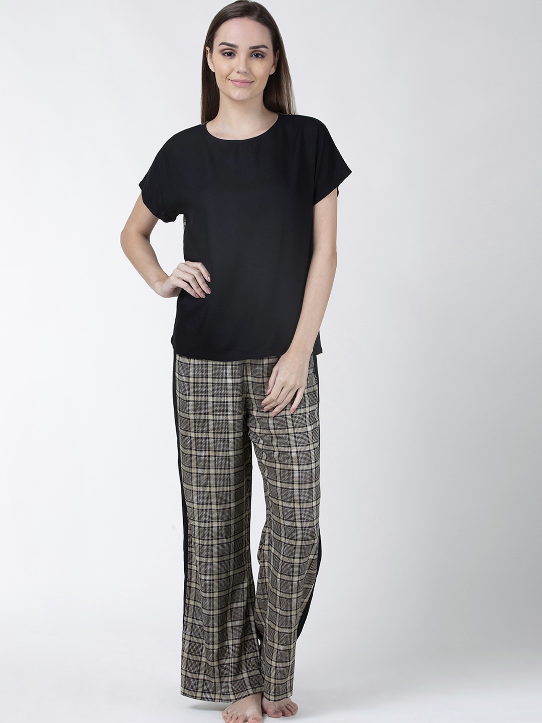 night suit for women black