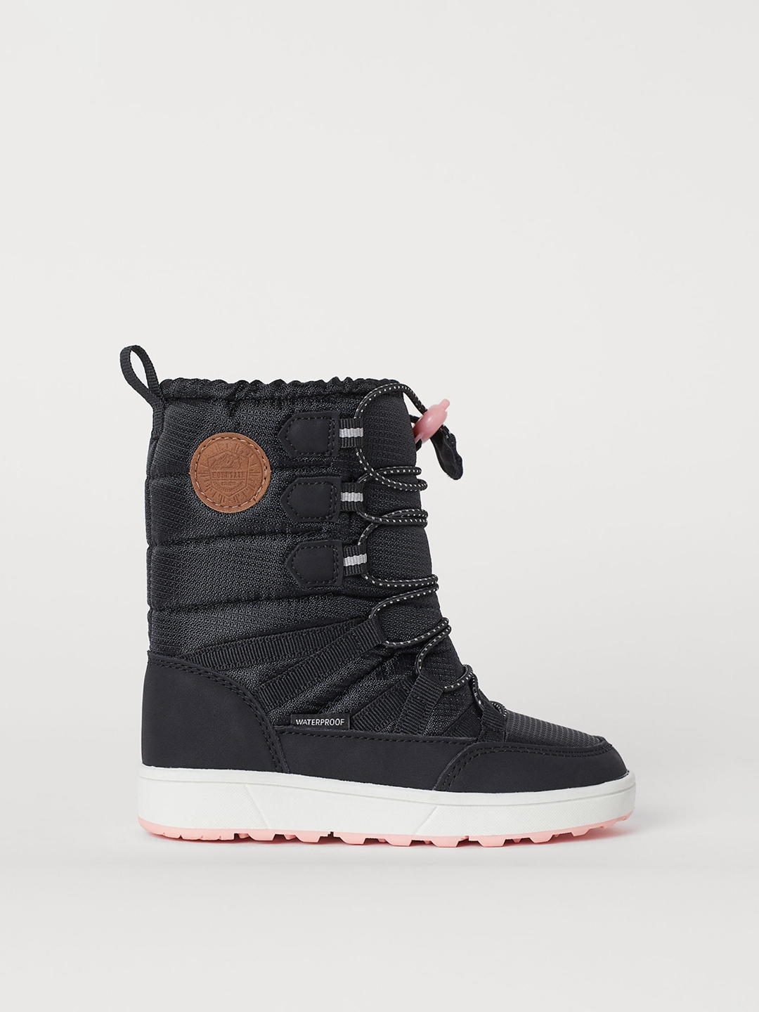 h&m winter boots beige