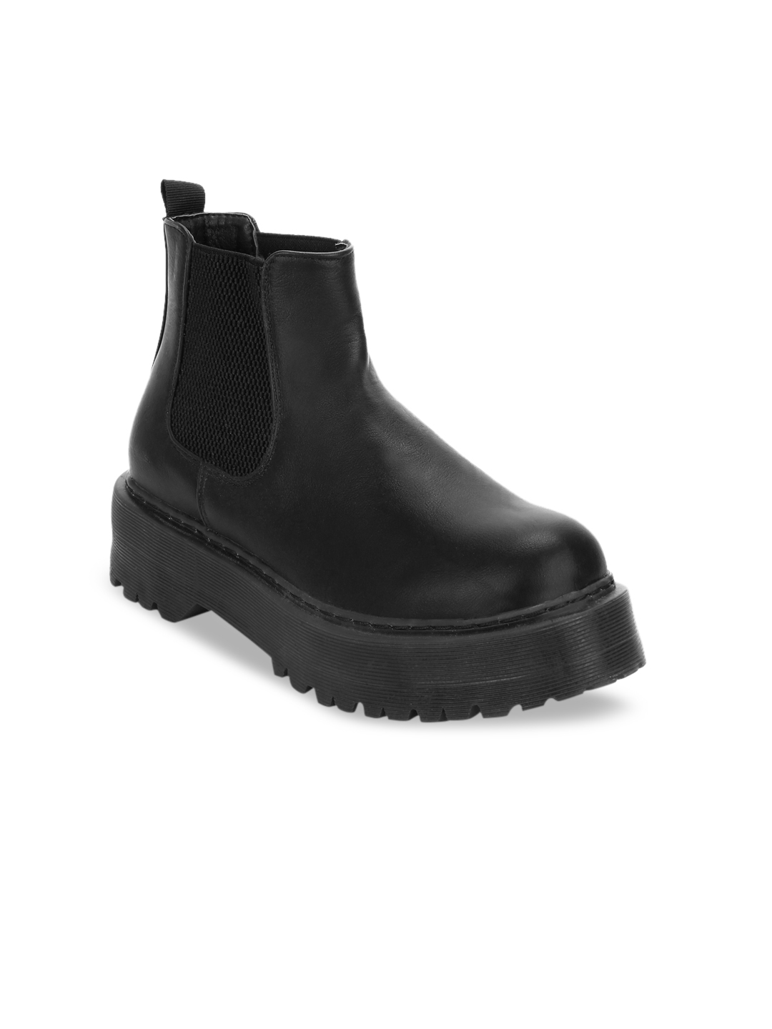 truffle collection heeled boots in black