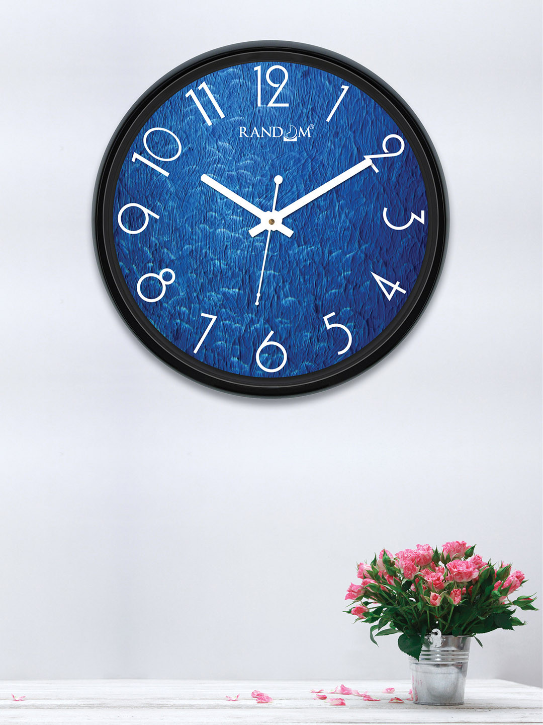 Buy RANDOM Blue Round Printed 30 Cm Analogue Wall Clock Clocks for