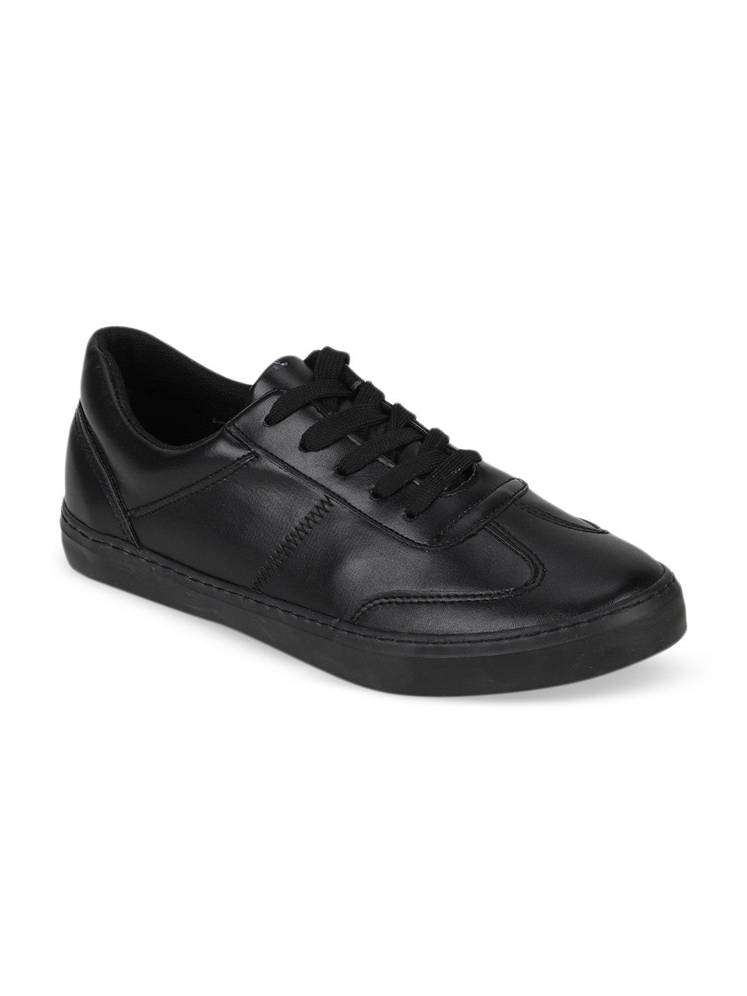 Buy Peter England Men Black Solid Sneakers Casual Shoes for Men