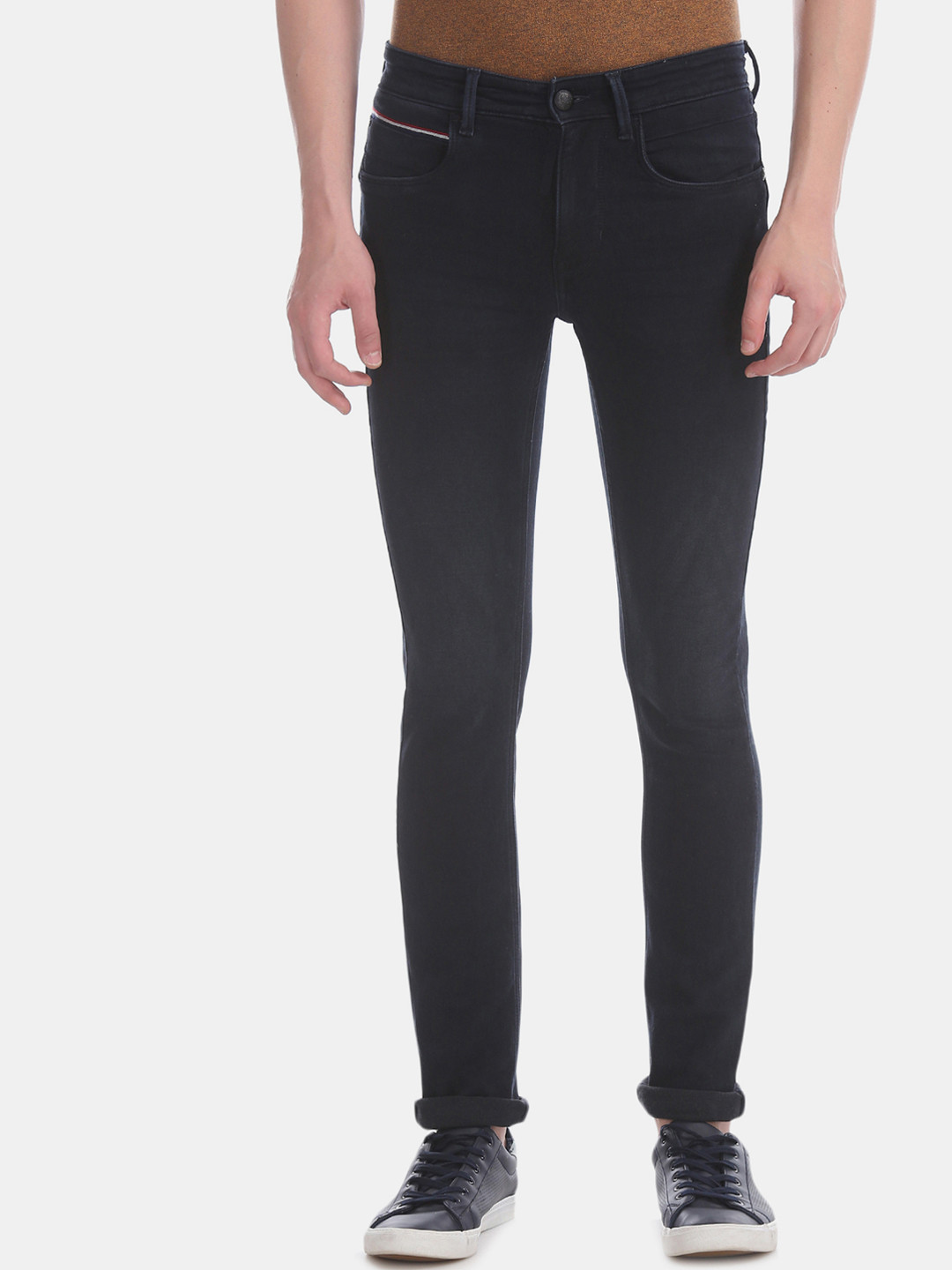 Buy U.S. Polo Assn. Denim Co. Men Navy Blue Regallo Skinny Fit Clean