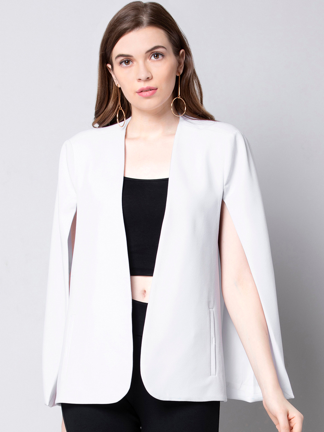 Buy FabAlley Women White Solid Single Breasted Tailored Fit Blazer Blazers for Women 10891850