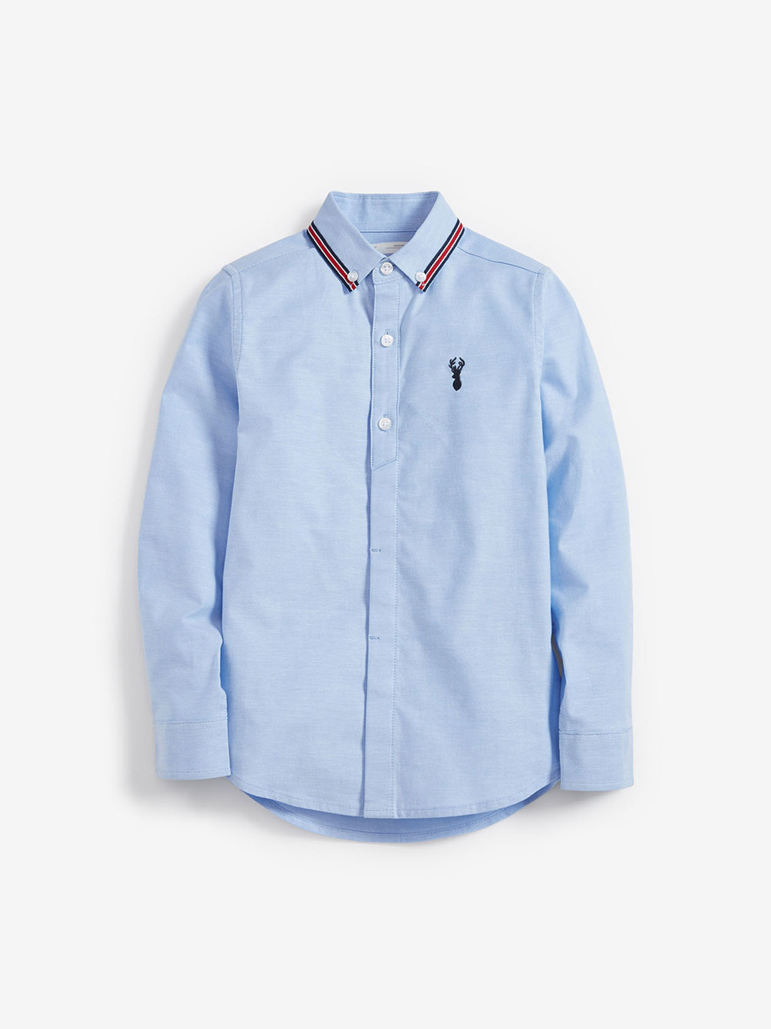 Buy Next Boys Blue Regular Fit Solid Casual Shirt Shirts for Boys