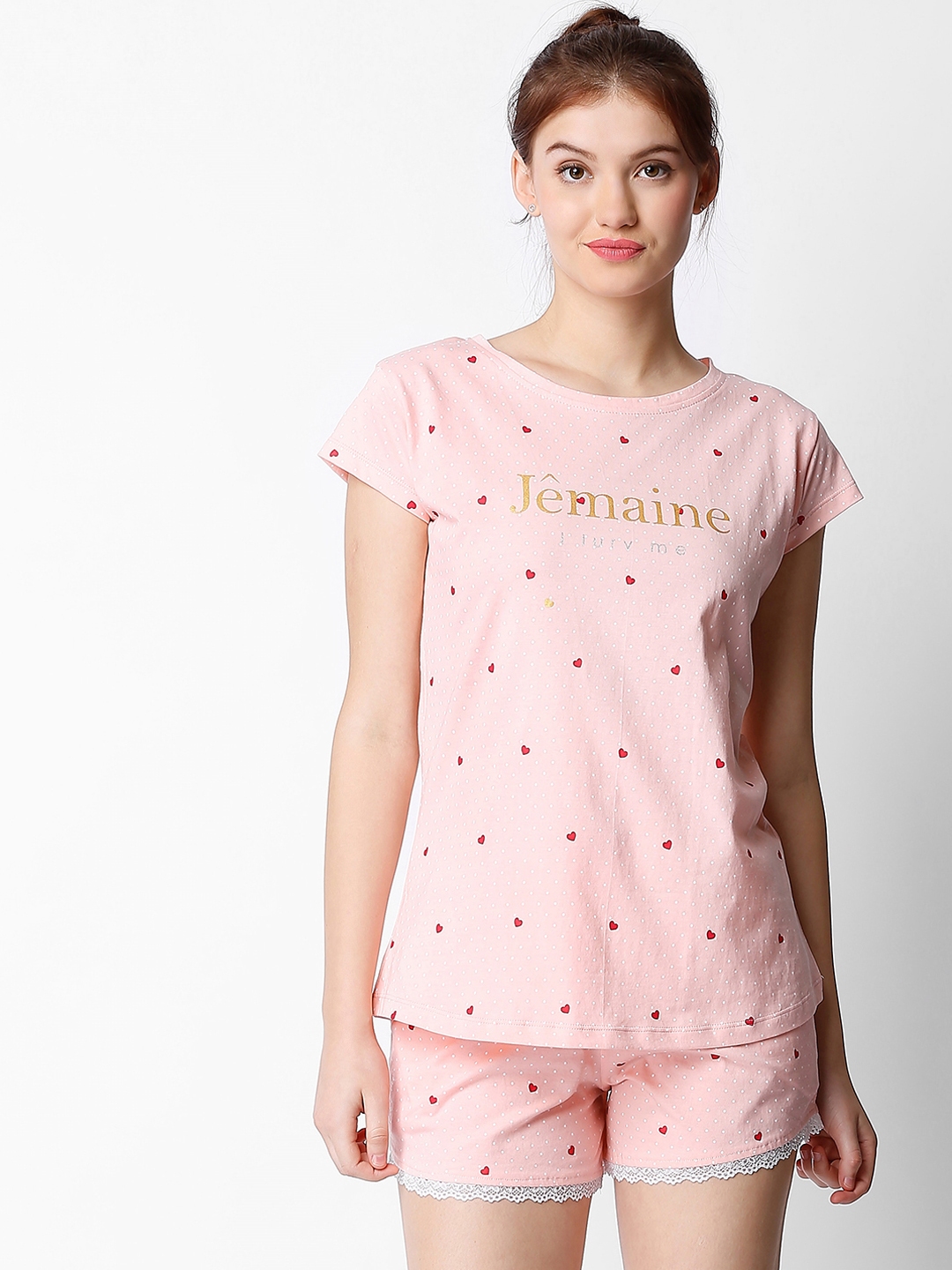 pink night suit for women