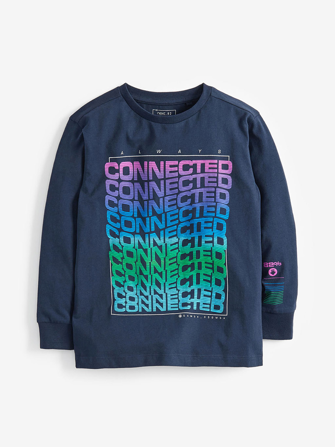 Buy Next Boys Blue Printed Round Neck Pure Cotton T Shirt Tshirts for