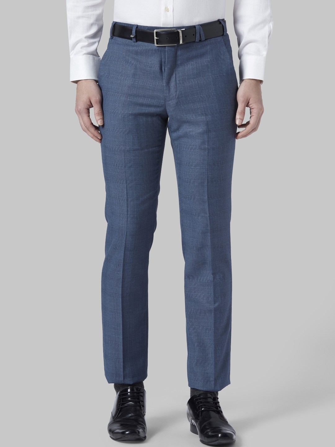 blue formal trousers mens