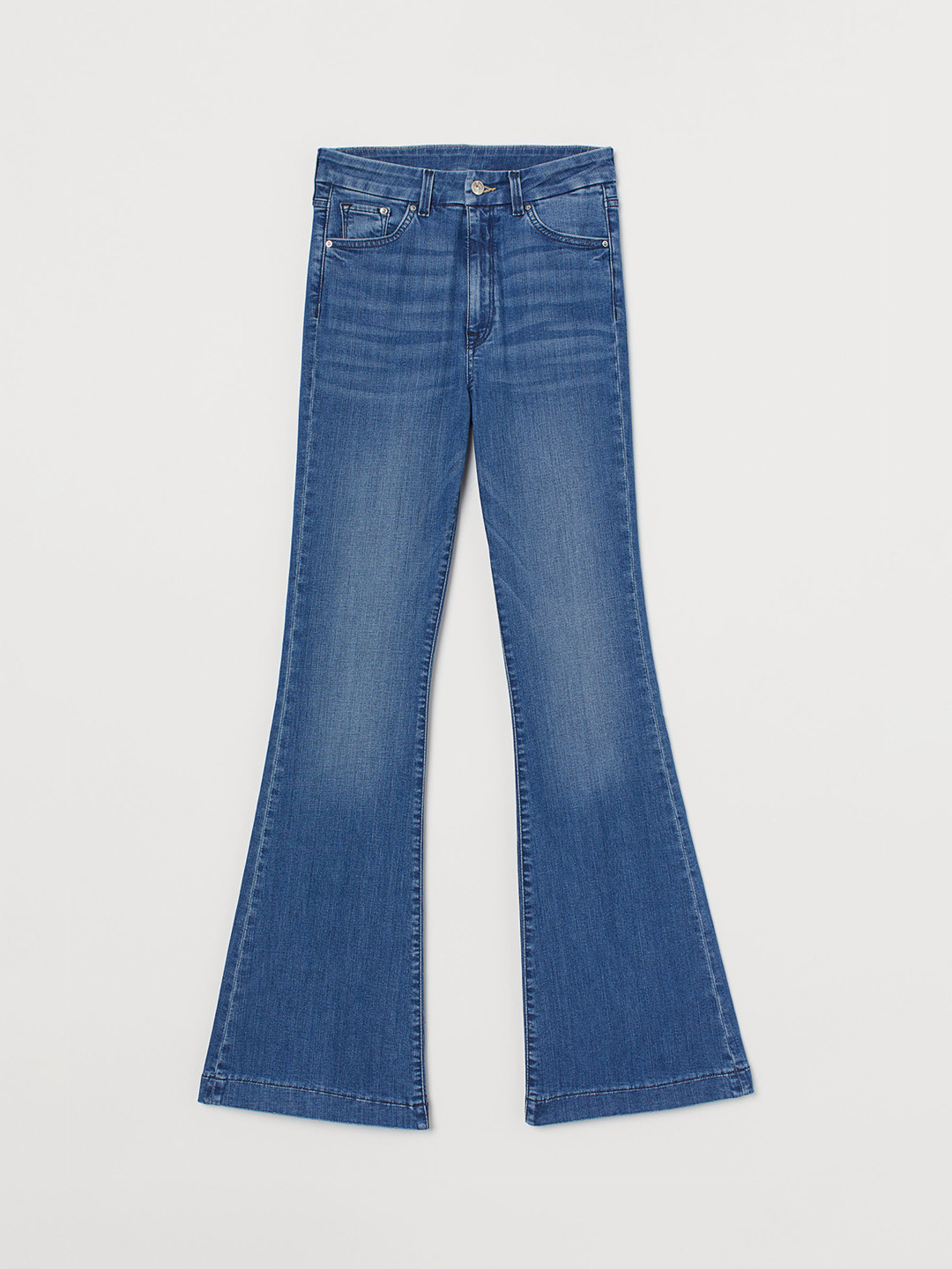 Buy H&M Women Blue Embrace Flared High Jeans Jeans for Women 10904094