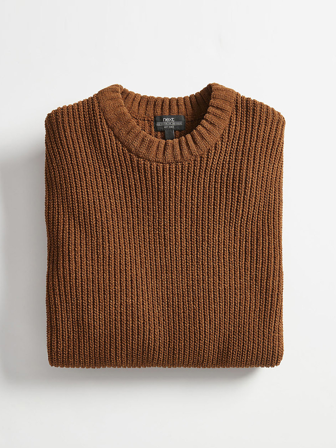 Buy Next Men Brown Ribbed Pullover Sweater Sweaters for Men 10900564