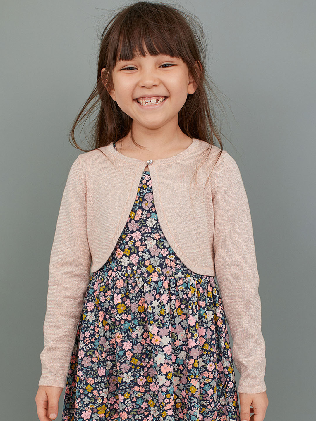 Buy H&M Girls Pink Glittery Bolero Shrug for Girls 10966630 Myntra