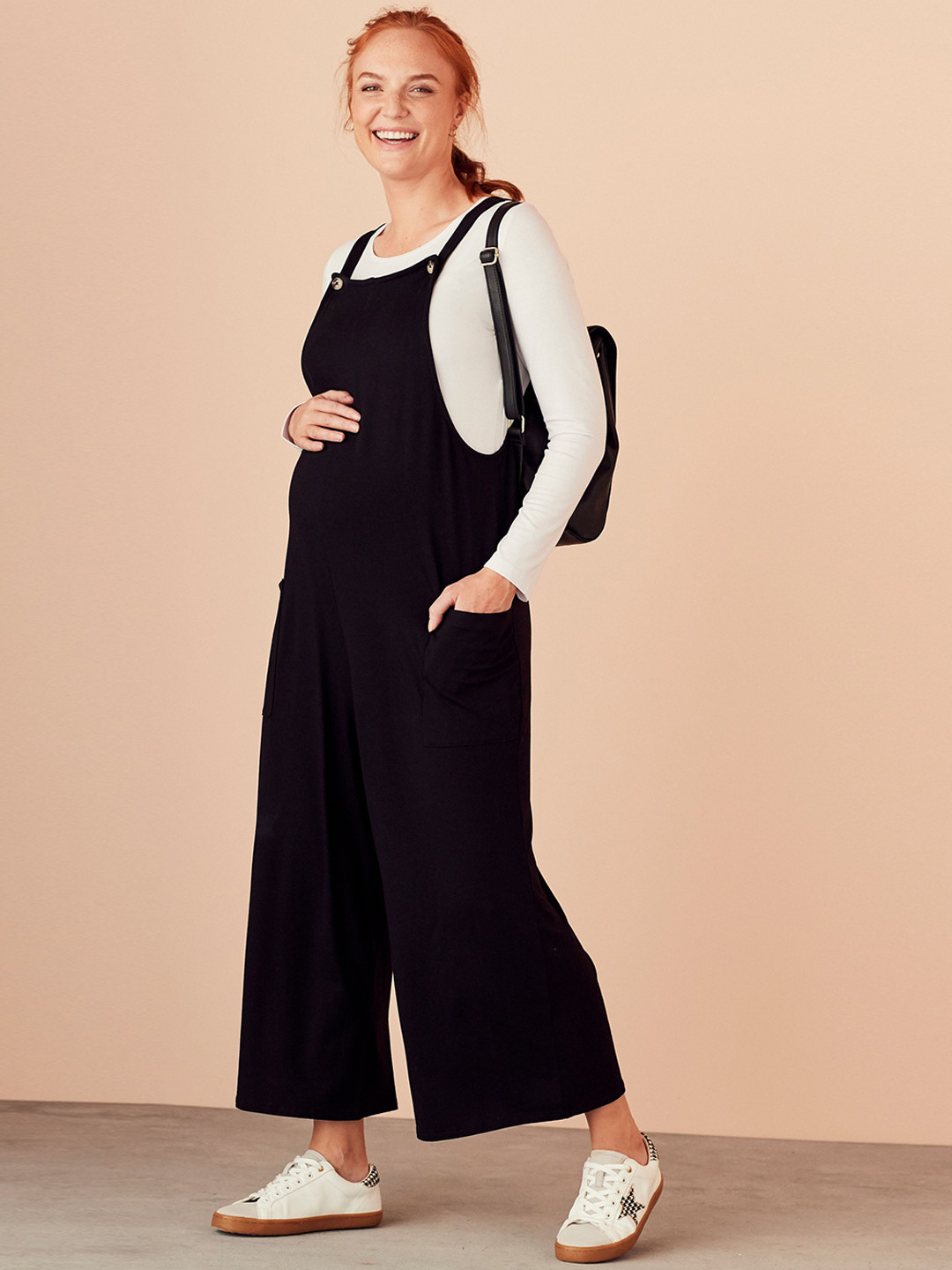 Buy Next Women Black Solid Maternity Dungarees Dungarees for Women
