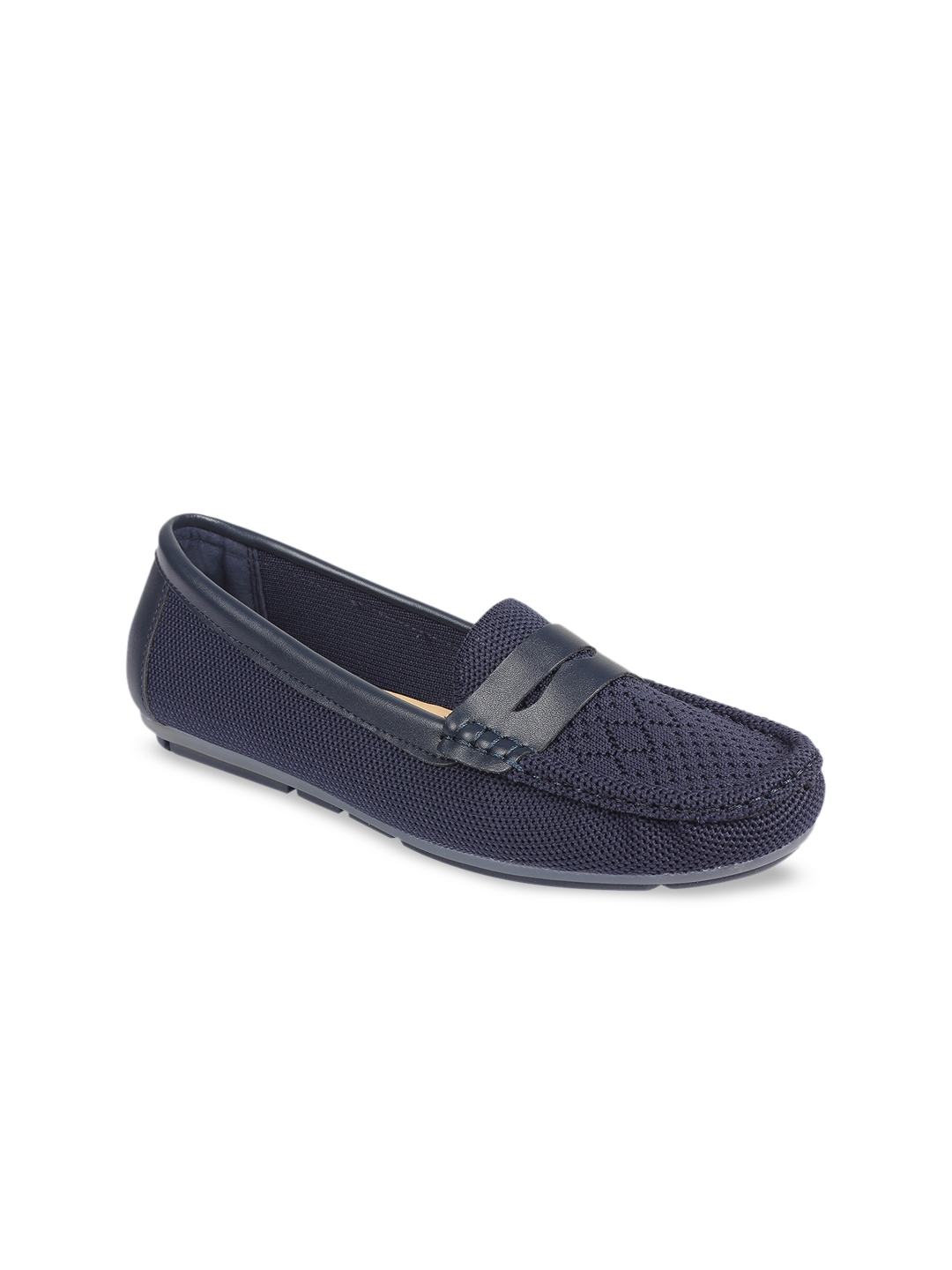 navy blue comfortable flat shoes