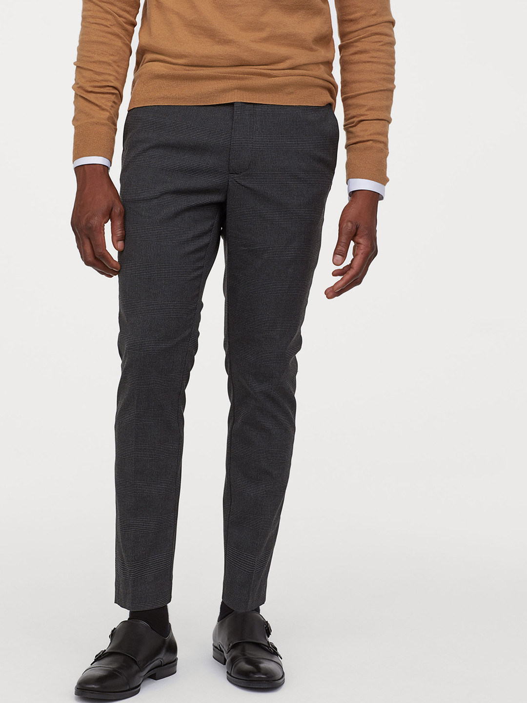 Buy H&M Men Suit Trousers Skinny Fit Trousers for Men 10975318 Myntra