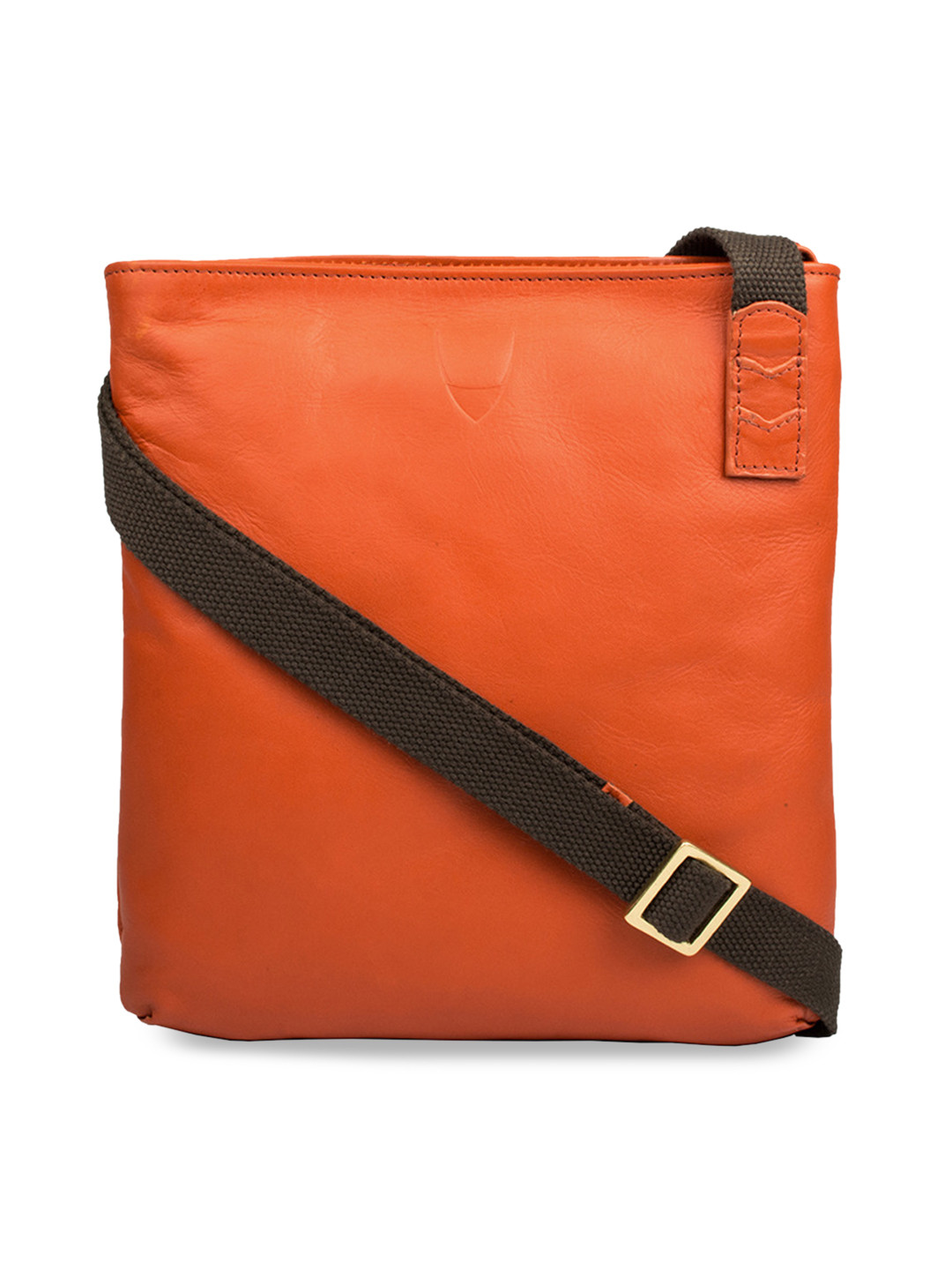 Buy Hidesign Orange Solid Leather Sling Bag Handbags for Women