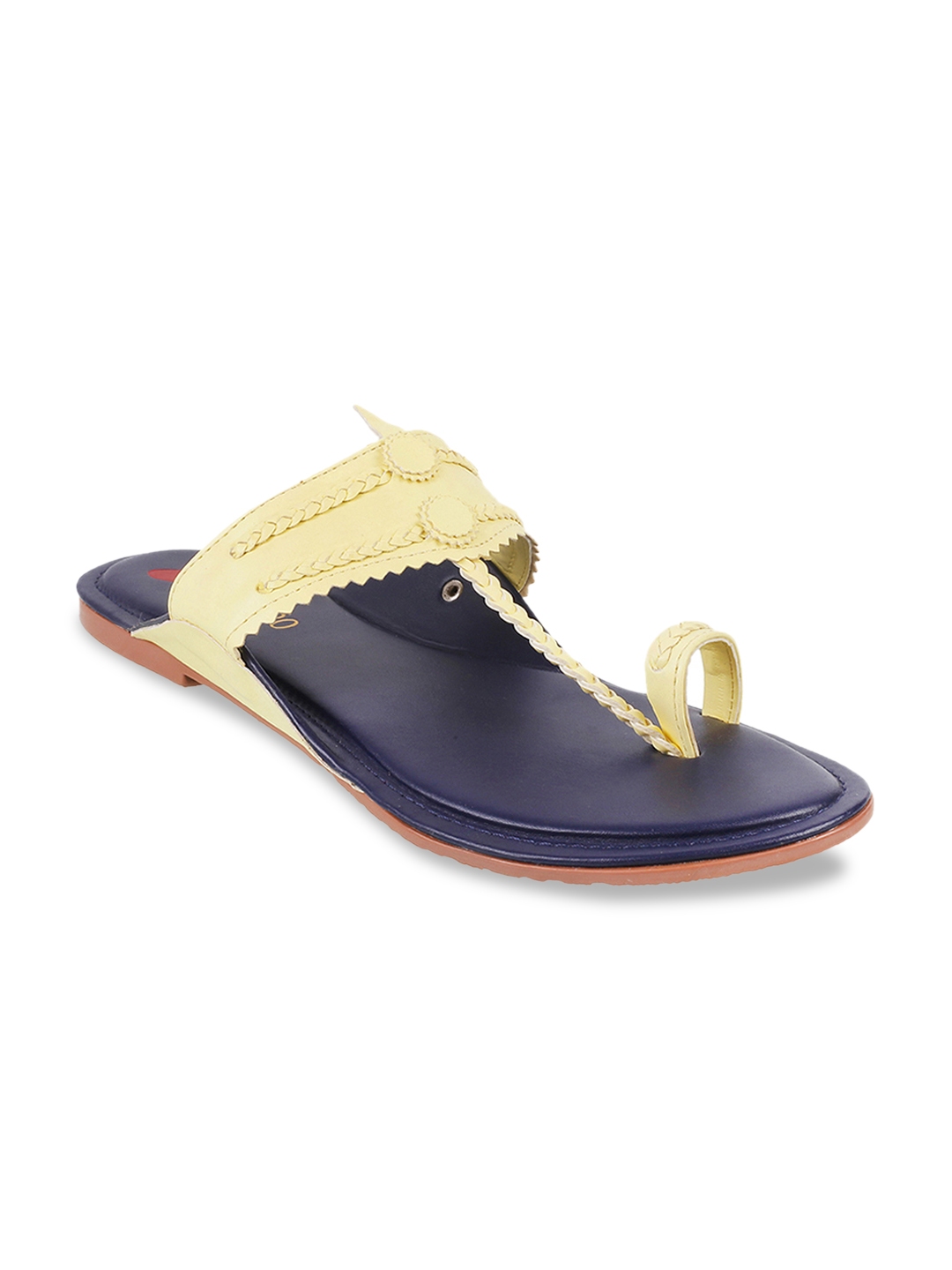 yellow t strap flats