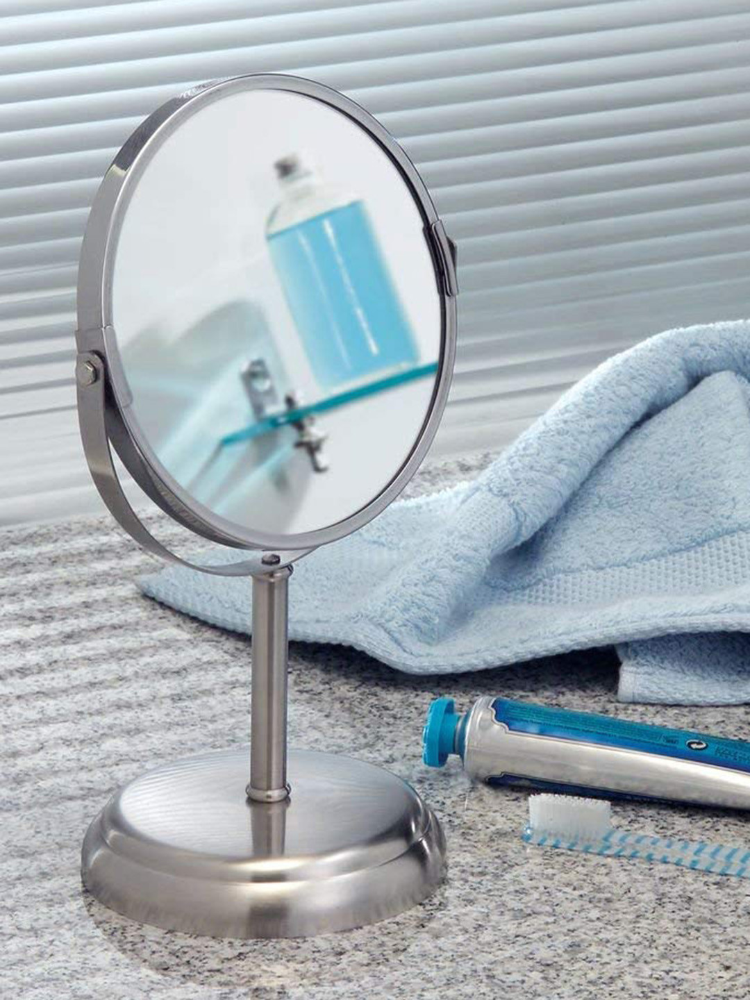 Buy INTERDESIGN White Round Table Top Vanity Mirror Mirrors for