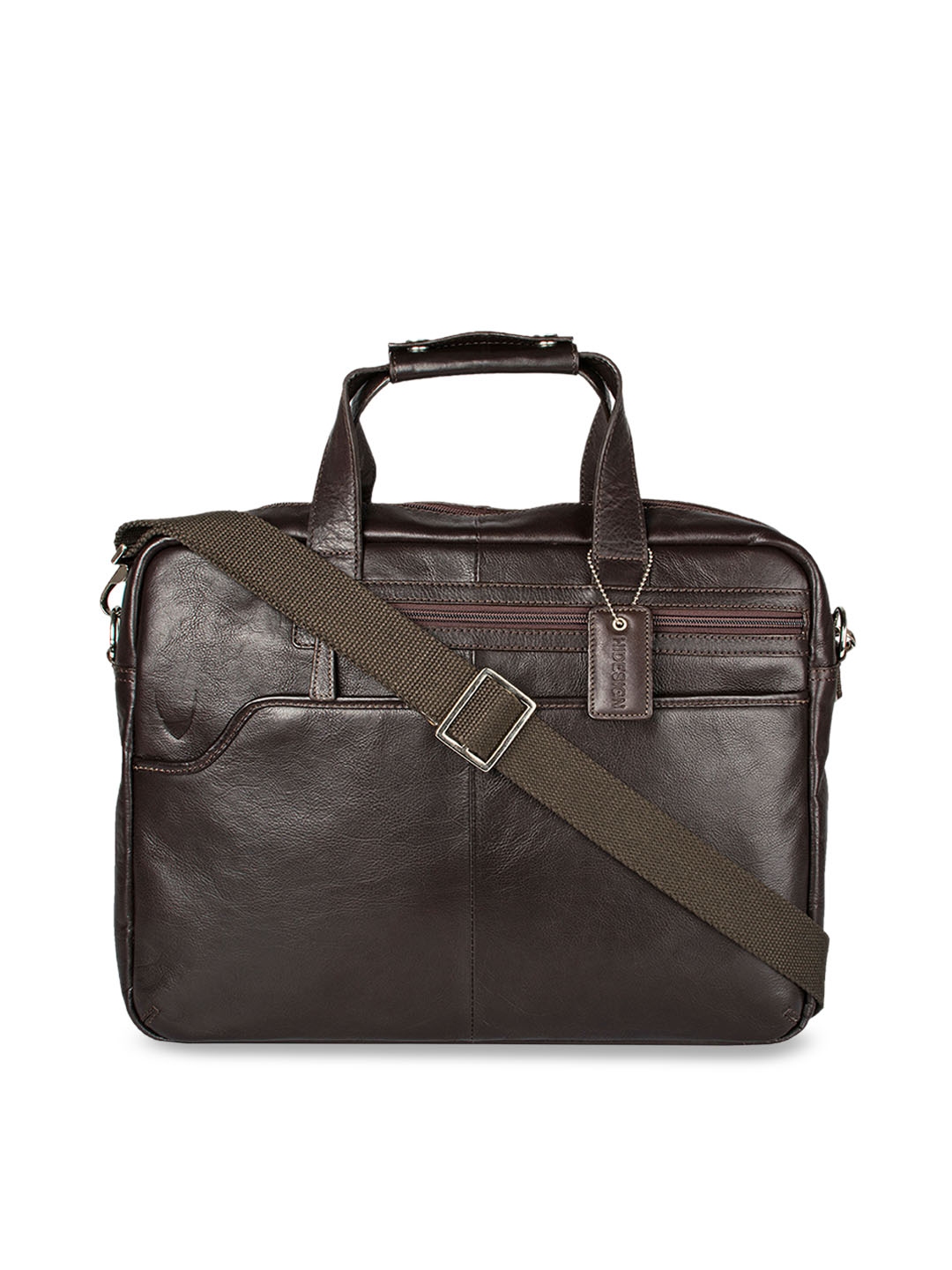 Buy Hidesign Men Brown Solid Laptop Leather Bag - Laptop Bag for Men ...