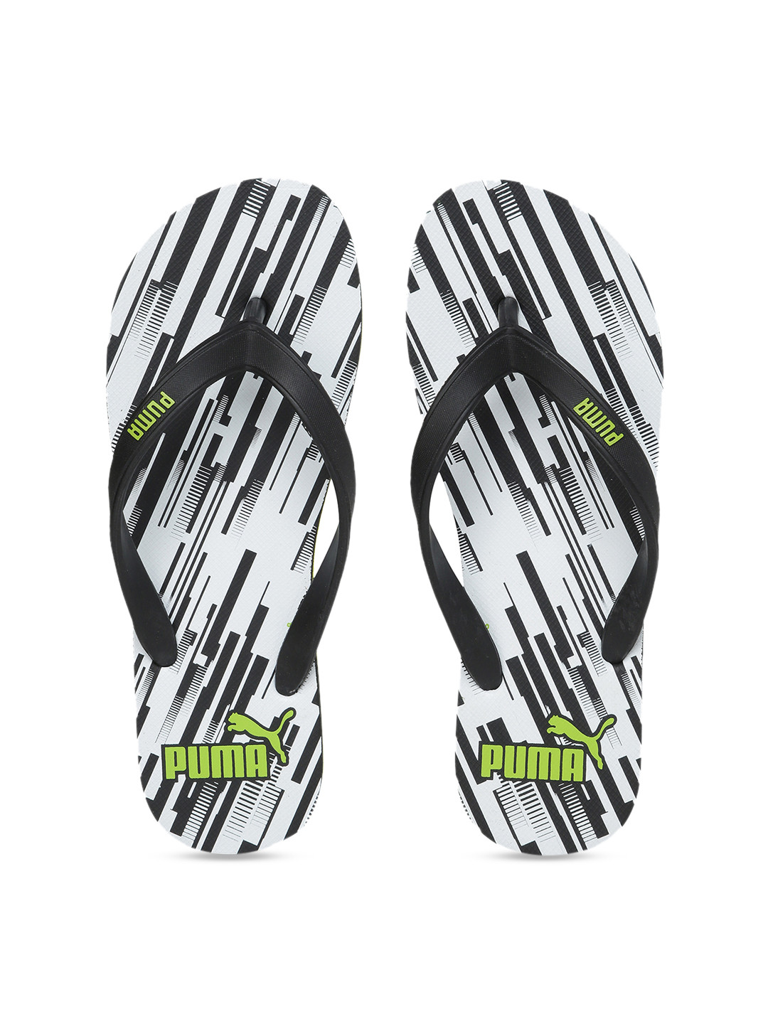 Buy Puma Men Black White Printed Neon 2 Thong Flip Flops - Flip Flops