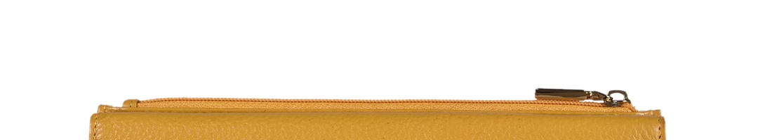 Buy Eske Men Mustard Yellow Solid Two Fold Leather Wallet - Wallets for ...