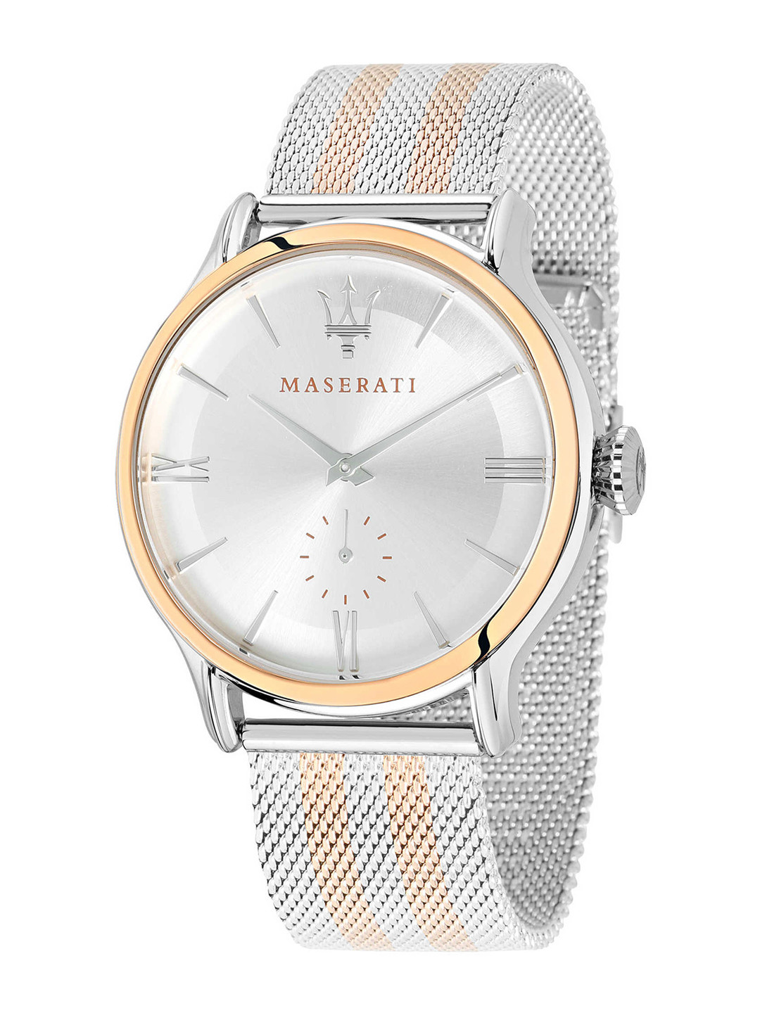 maserati watch silver