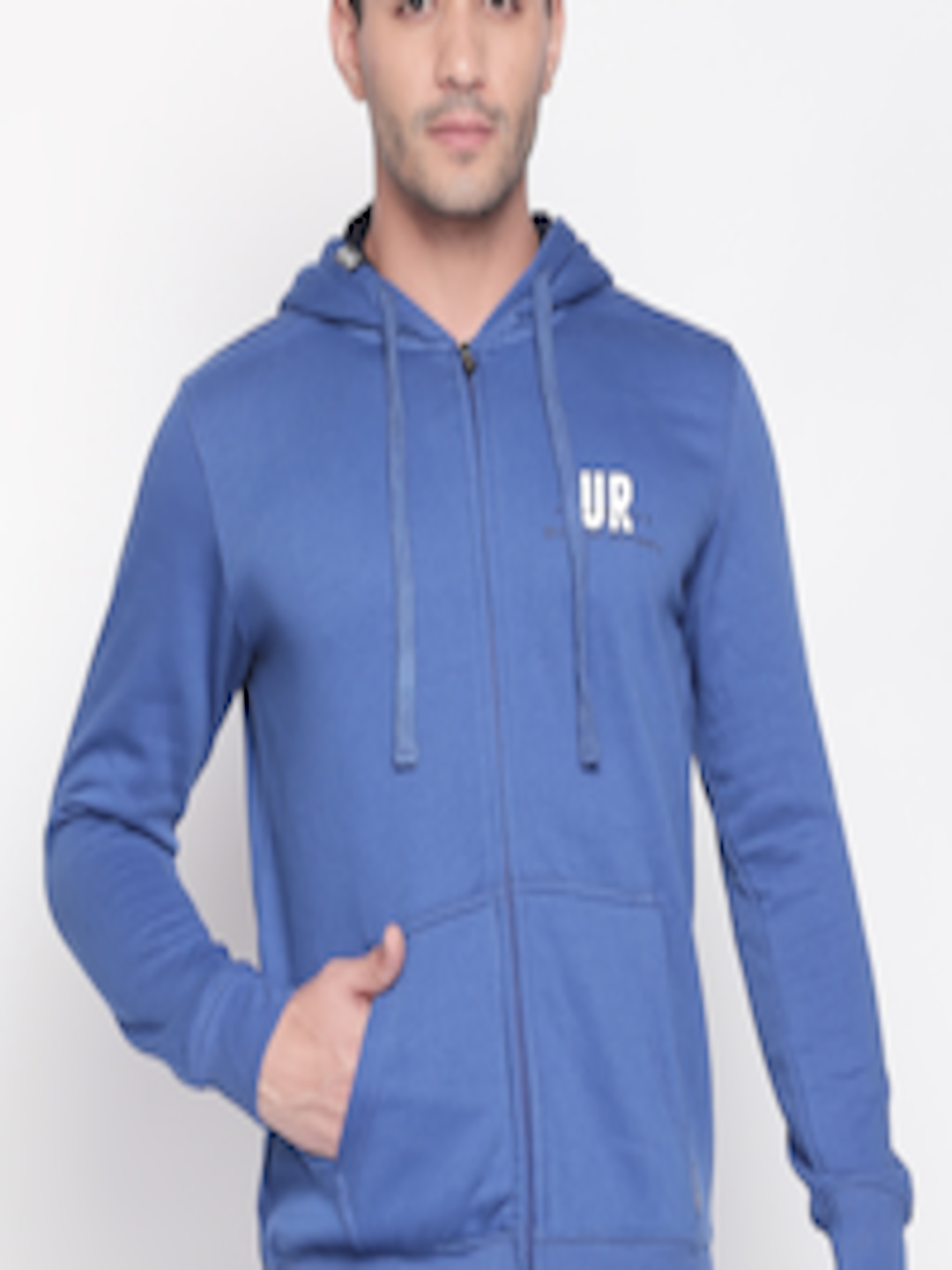 Buy Urban Ranger By Pantaloons Men Blue Solid Cardigan Sweater ...