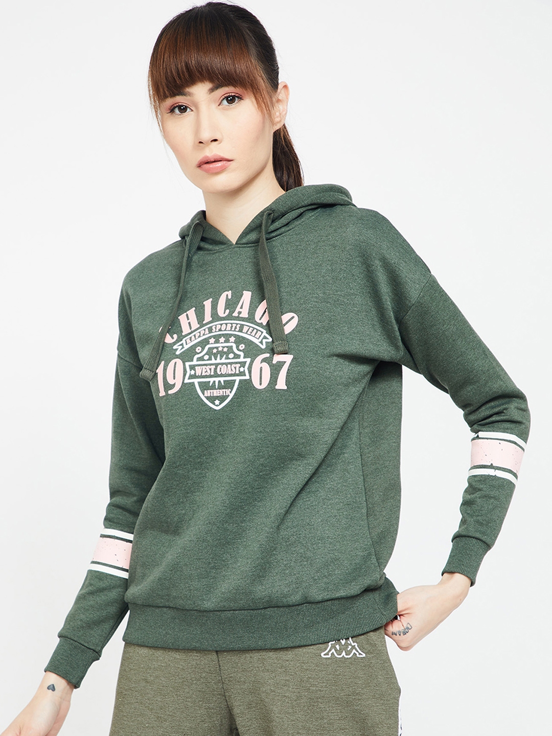 green kappa sweatpants