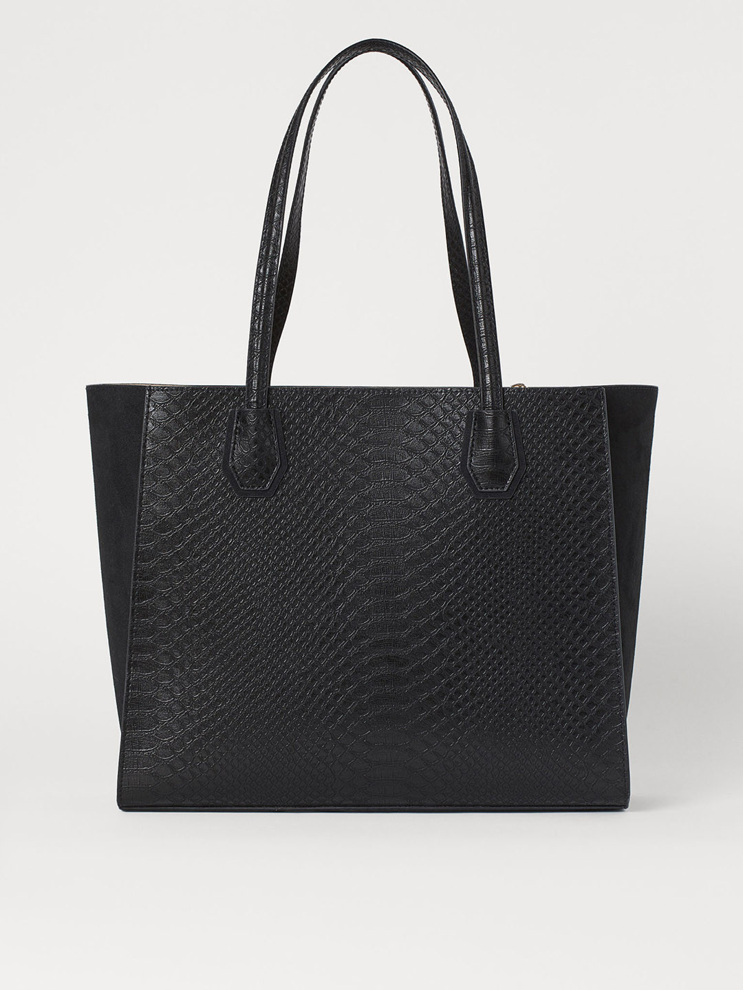 Buy H&M Women Black Solid Shopper Handbags for Women 11018510 Myntra