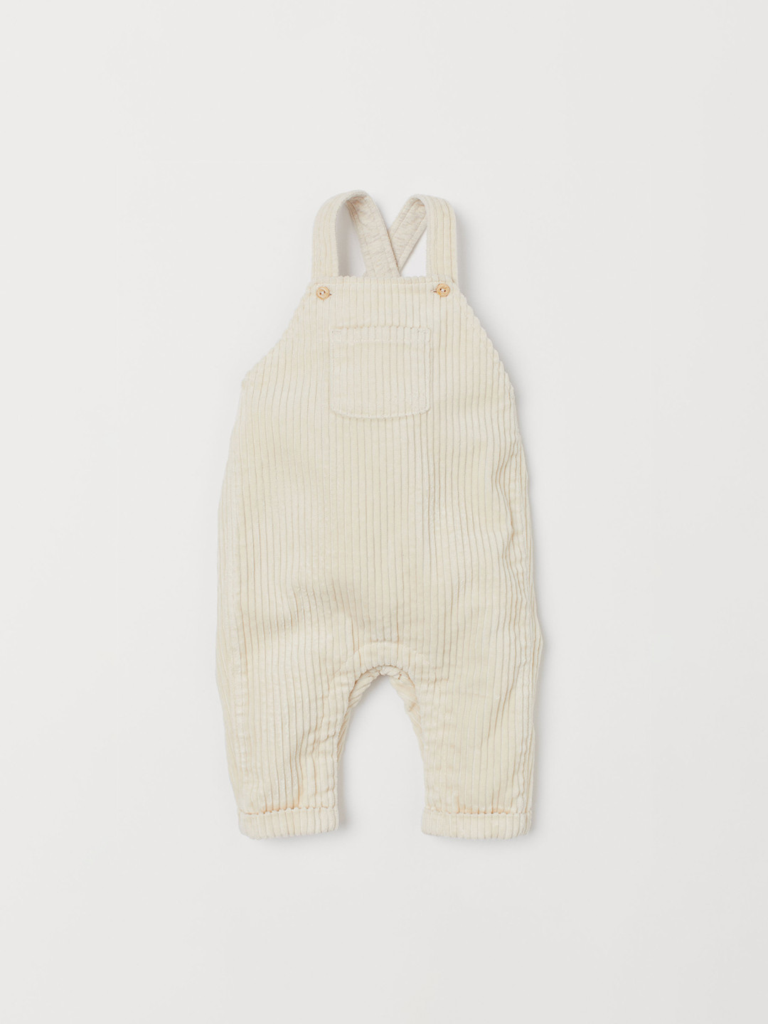 Buy H&M Infant Beige Corduroy Dungarees Dungarees for Unisex Kids