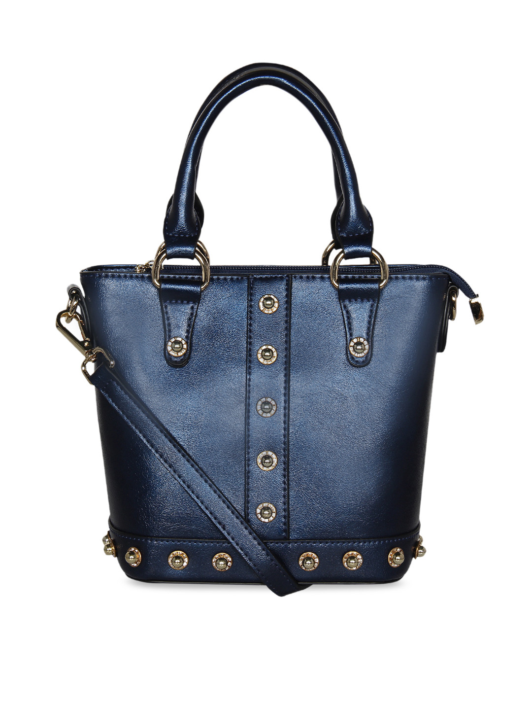 Buy ESBEDA Blue Solid Embellished Handheld Bag Handbags for Women