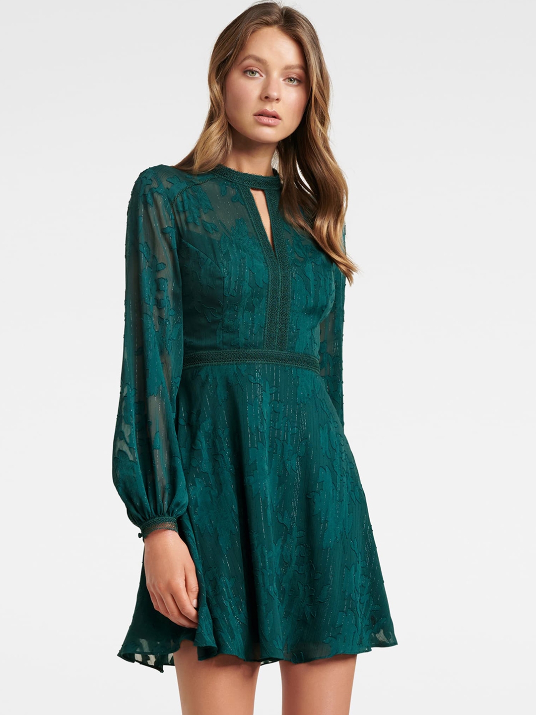 green forever unique dress