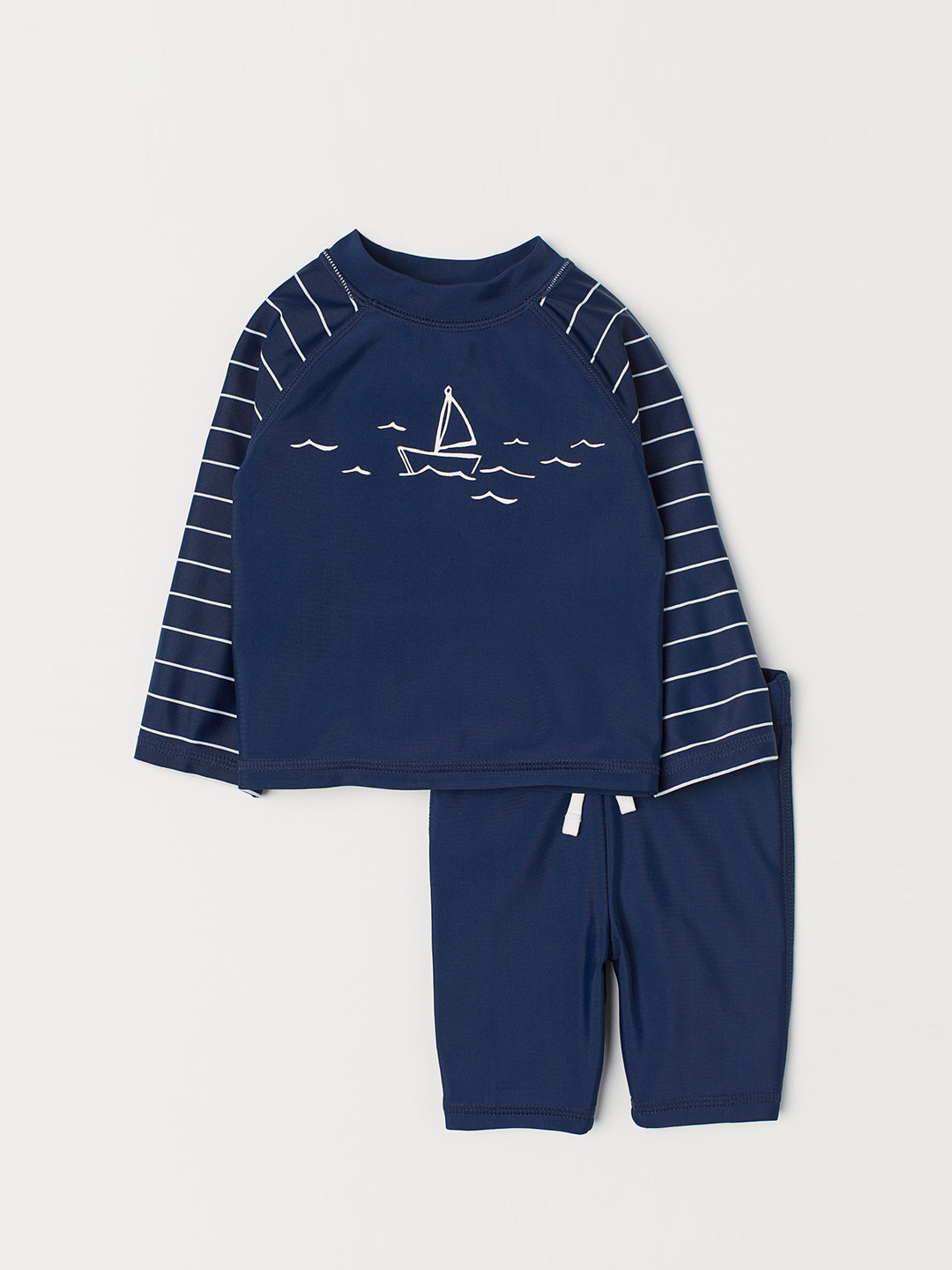 Buy H&M Kids Navy Blue Printed Swim Set With UPF 50 Clothing Set for Unisex Kids 11025120 Myntra