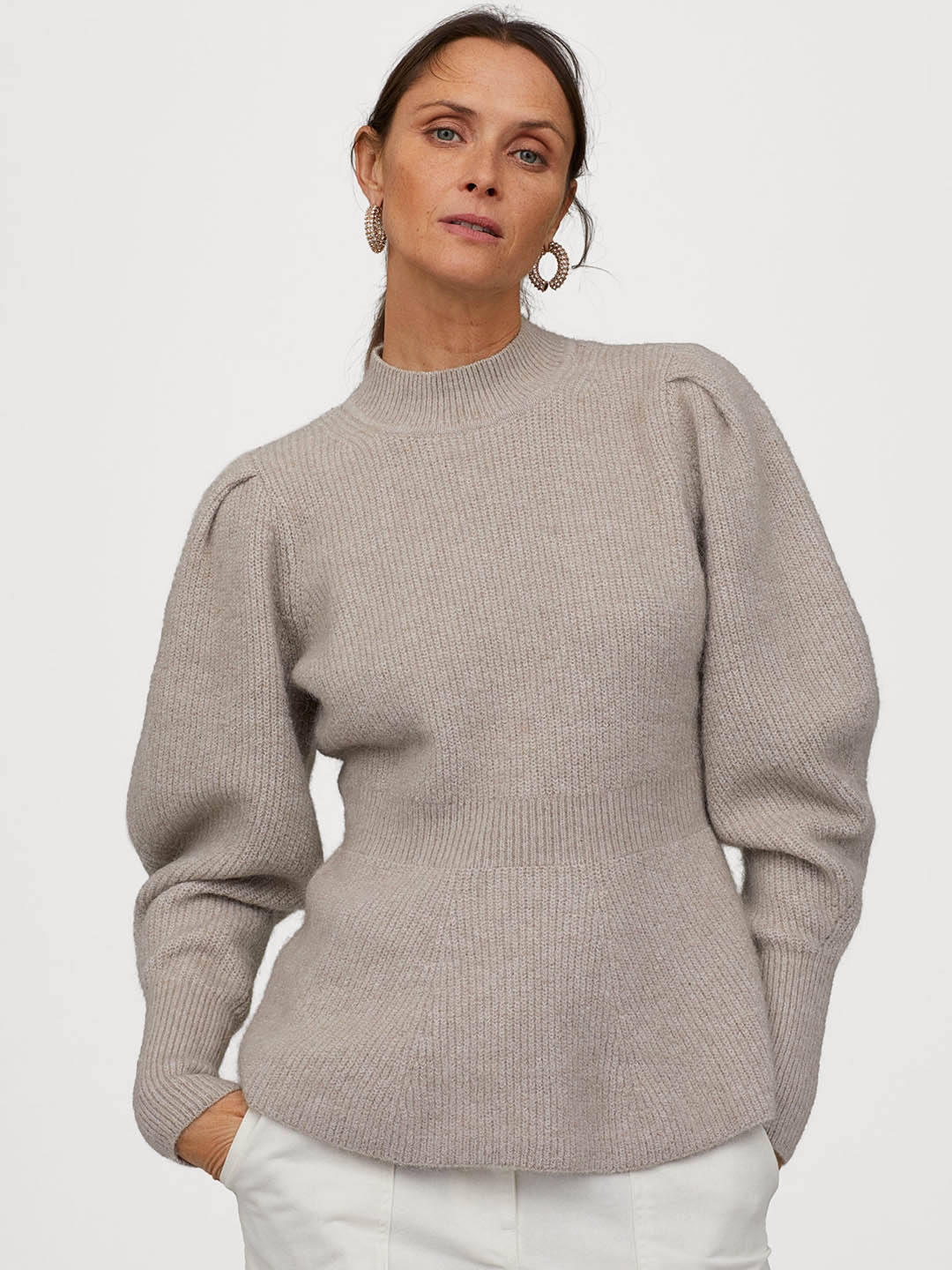taupe sweatshirt womens