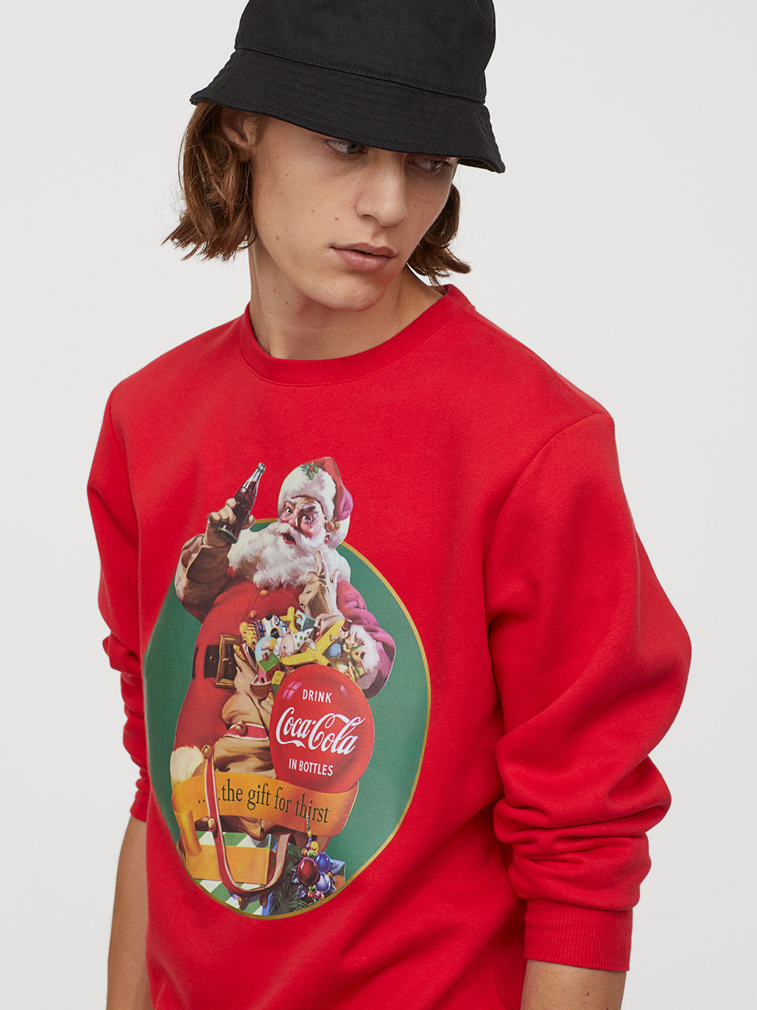 Buy H&M Men Red Printed Sweatshirt Sweatshirts for Men 11035868 Myntra