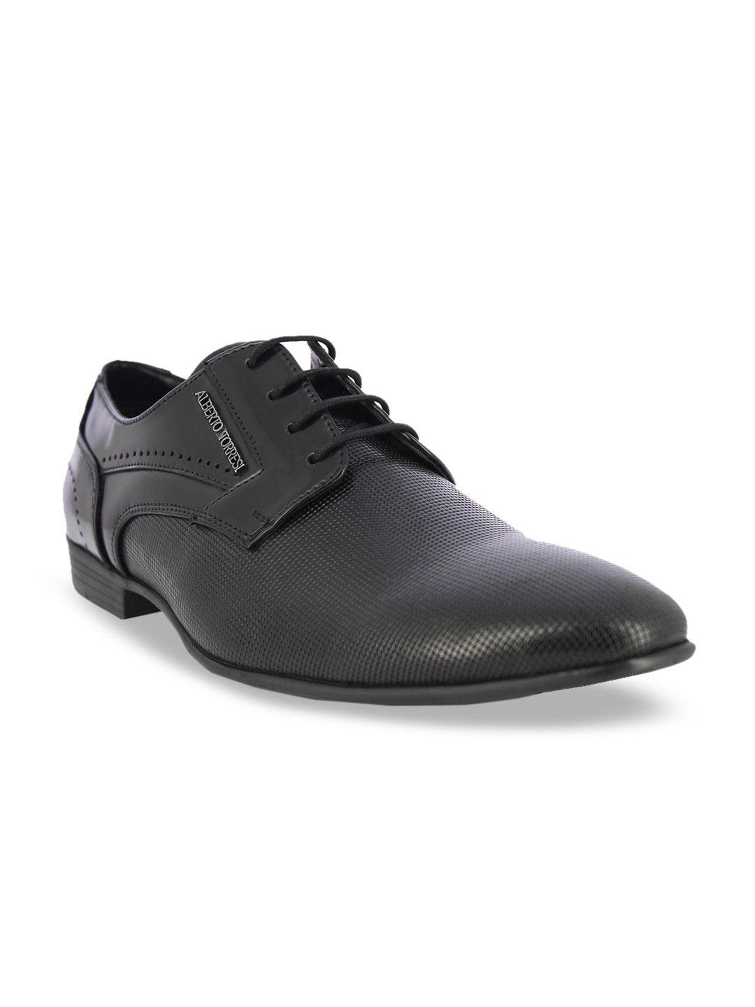 alberto torresi black formal derby shoes