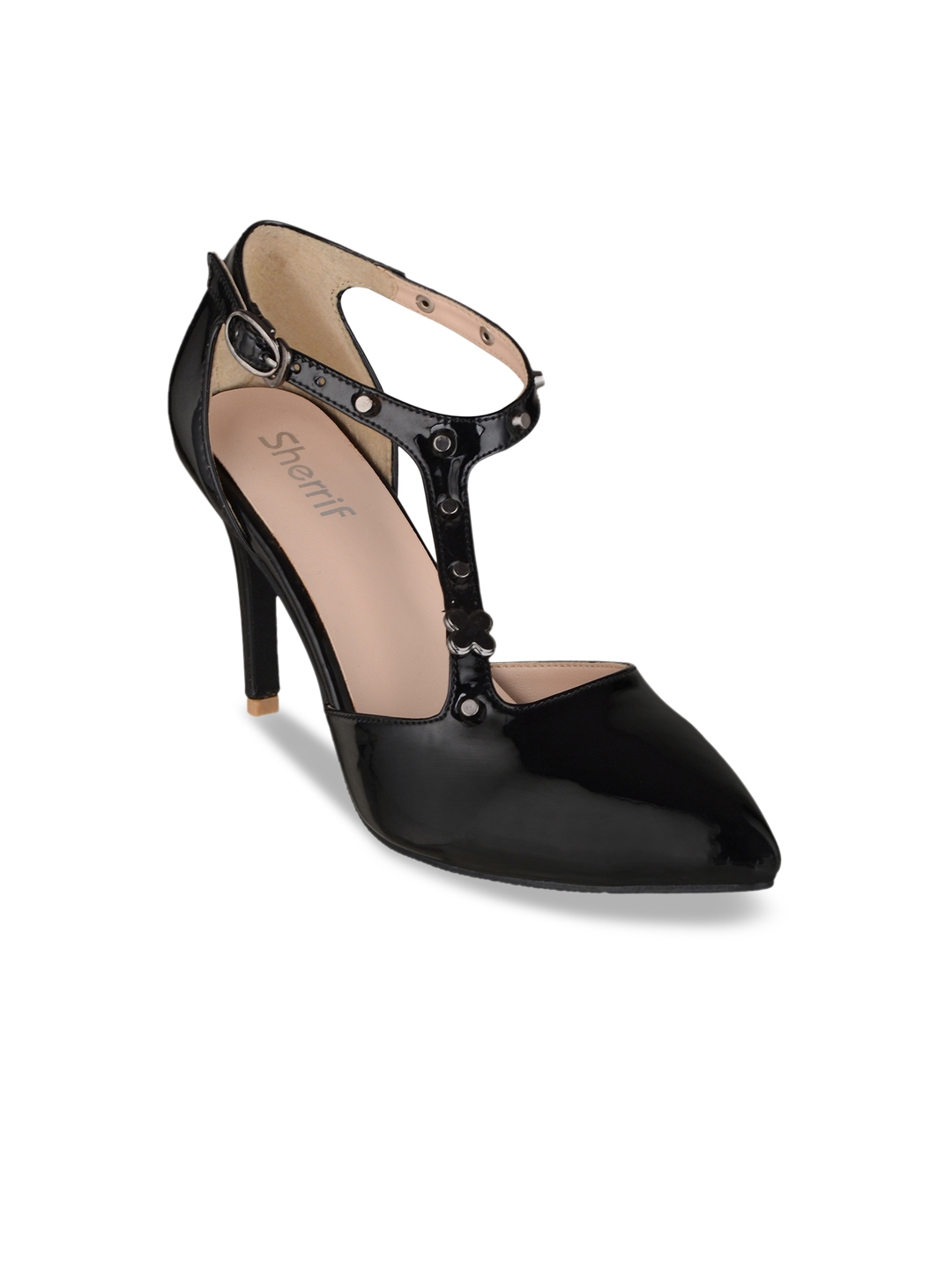 ladies black pumps size 4
