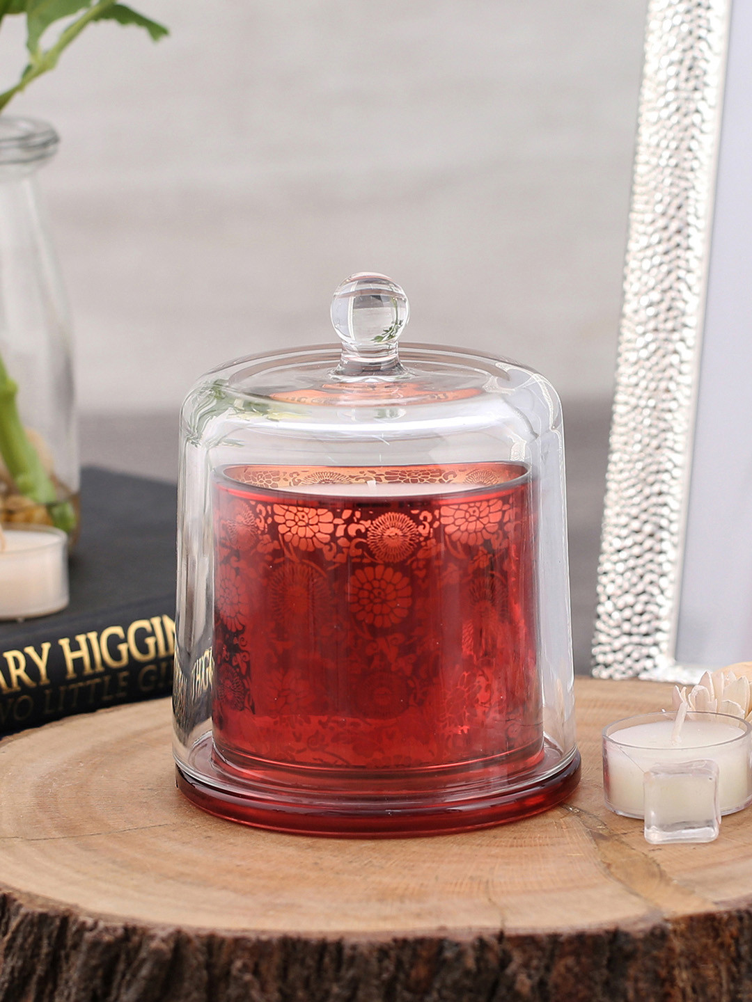 Buy Pure Home And Living Red & White Handmade Paraffin Wax Cranberry