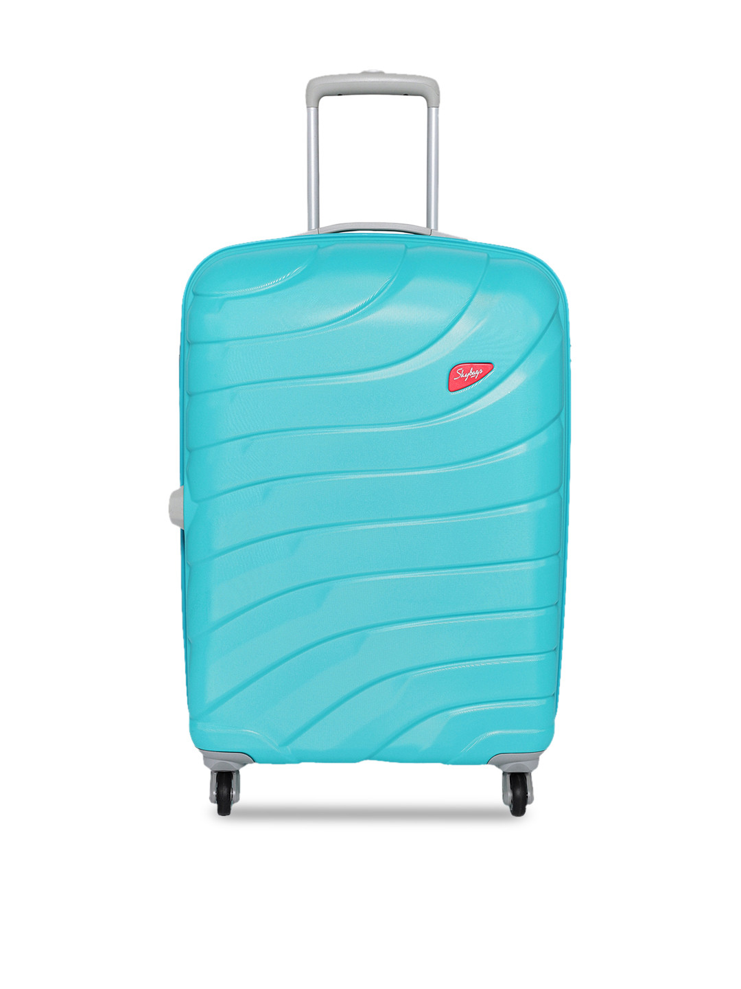 Buy SKYBAGS Blue Solid HI VOL Hard Sided Medium Trolley Suitcase
