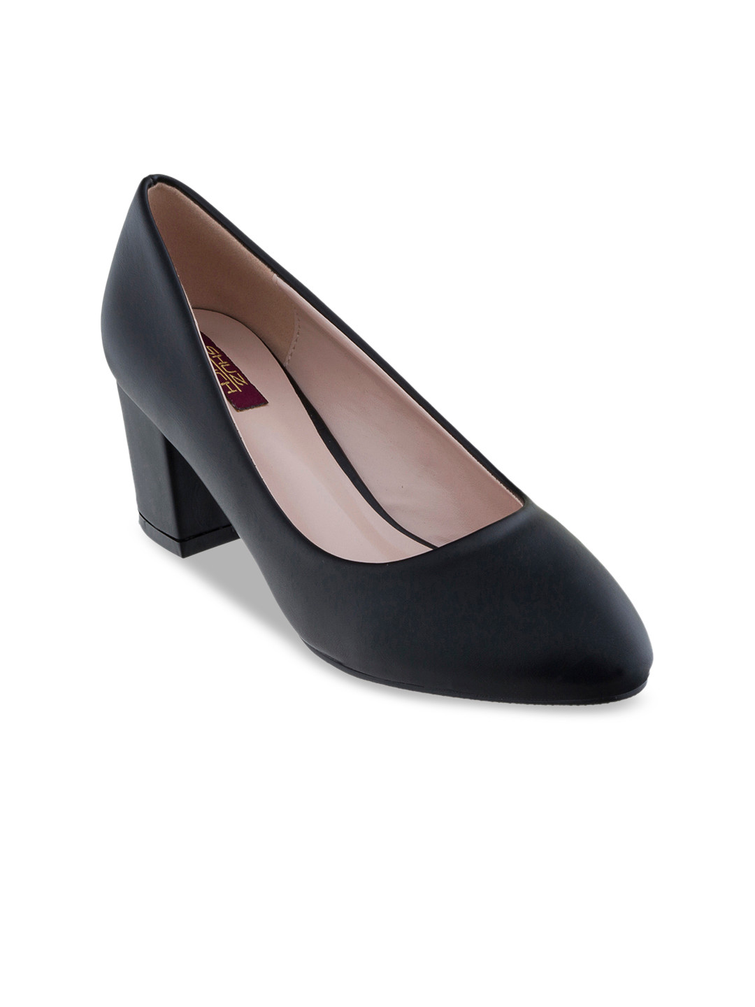 Buy SHUZ TOUCH Women Black Solid Pumps Heels for Women 11043780 Myntra