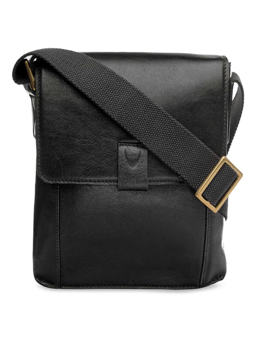 Buy Hidesign Men Black Solid Leather Messenger Bag Messenger Bag for