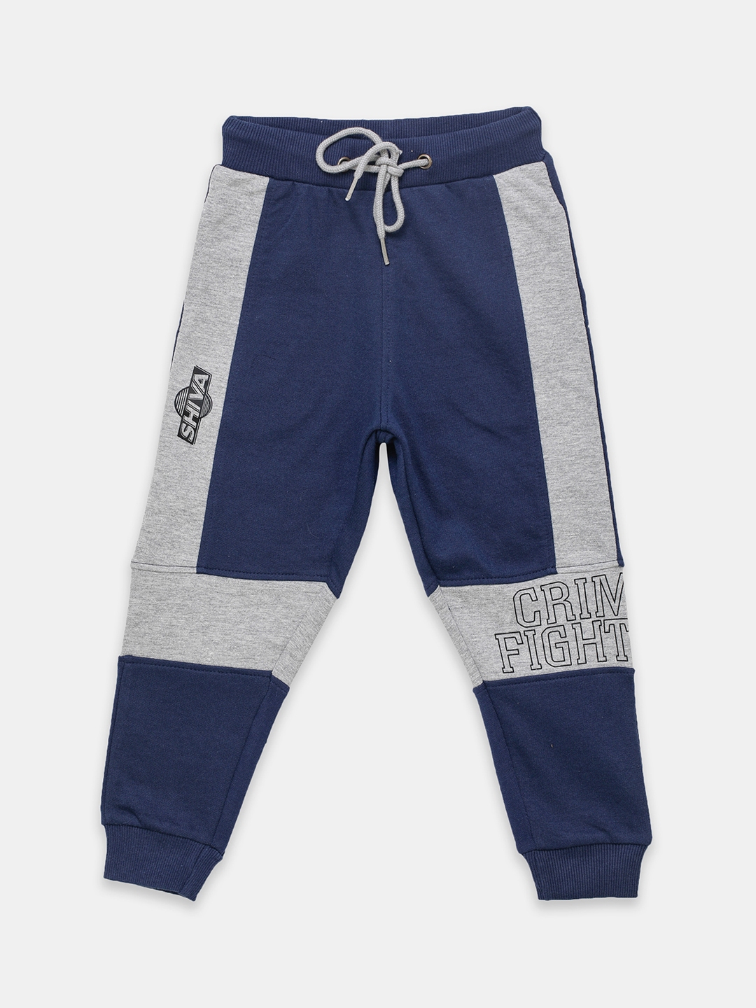 navy blue and white joggers