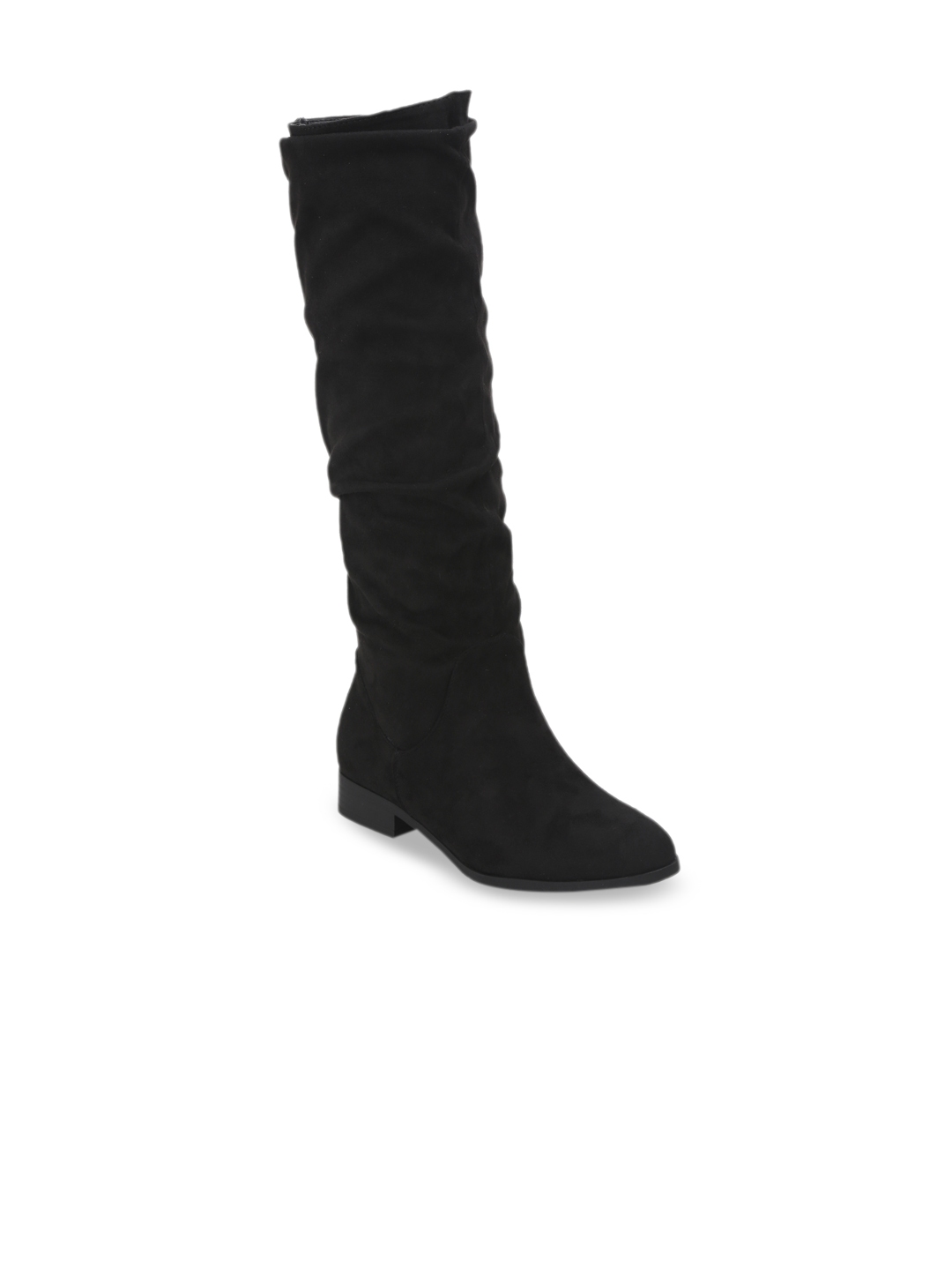 truffle collection heeled knee high boots in black