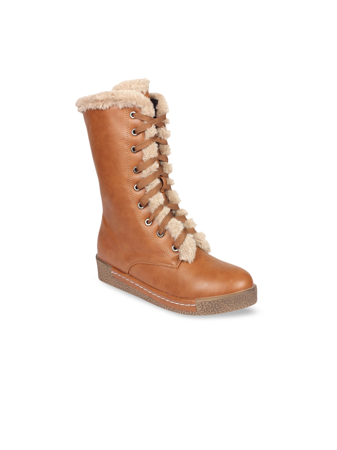 womens tan flat booties