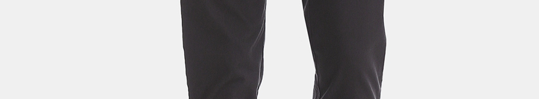 Buy Arrow Sport Men Grey Slim Fit Solid Regular Trousers - Trousers for ...