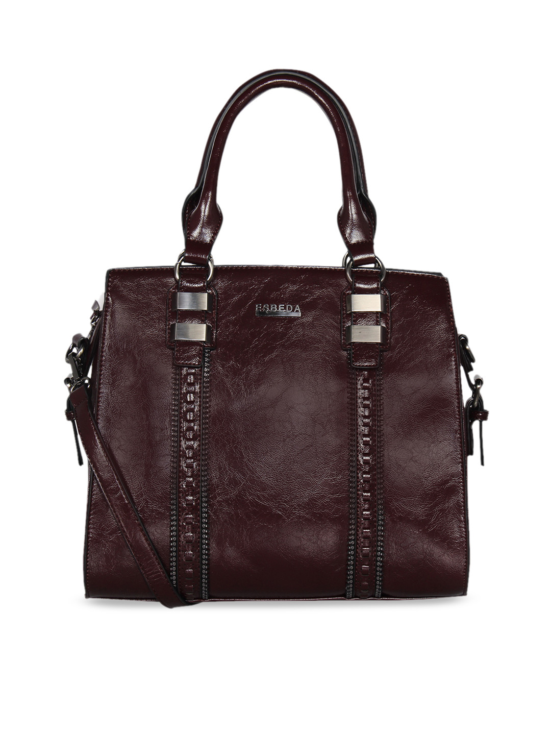 Buy ESBEDA Burgundy Solid Handheld Bag Handbags for Women 11077256