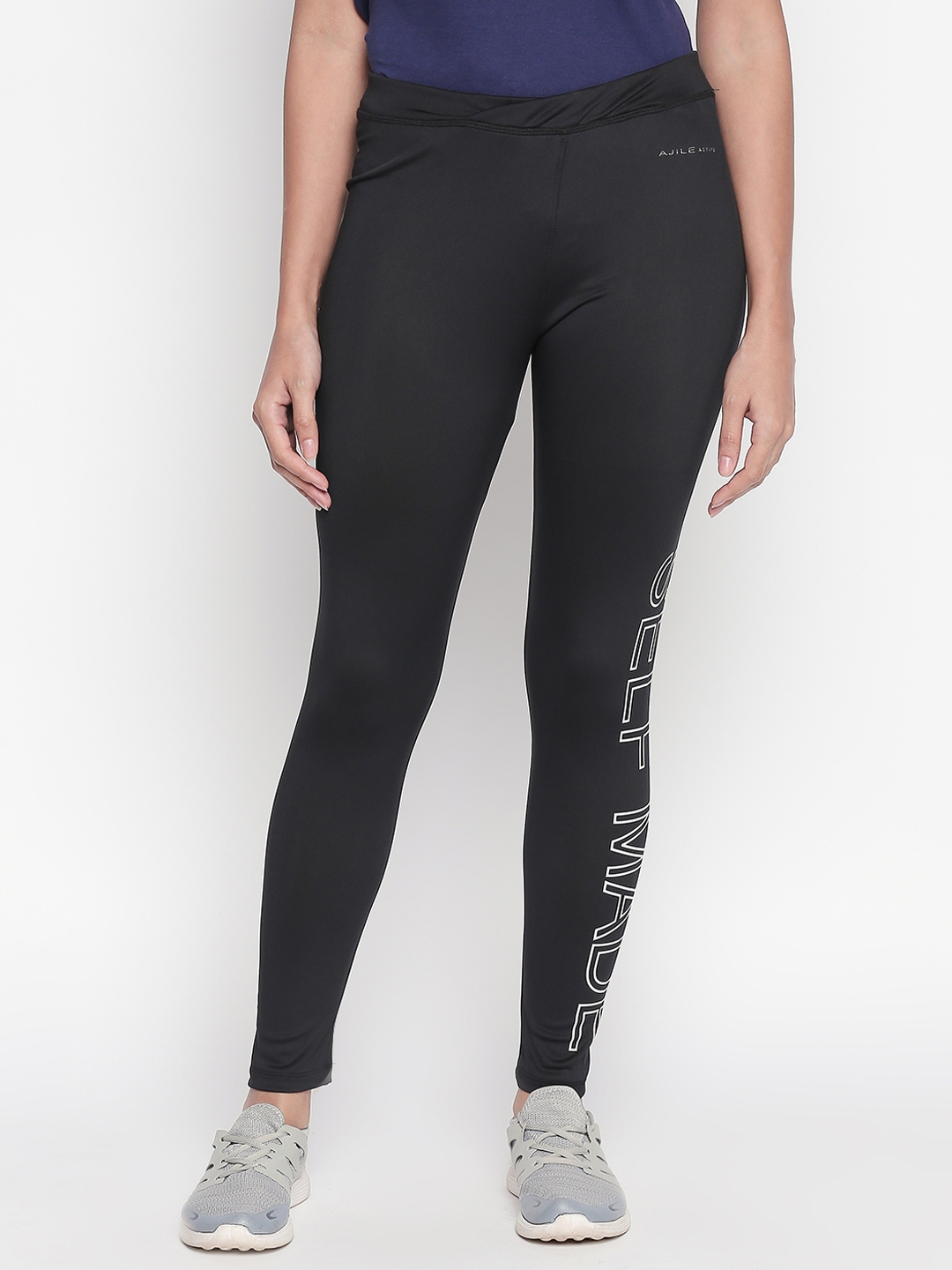 Buy Ajile By Pantaloons Women Black Solid Tights Tights for Women 11092738 Myntra