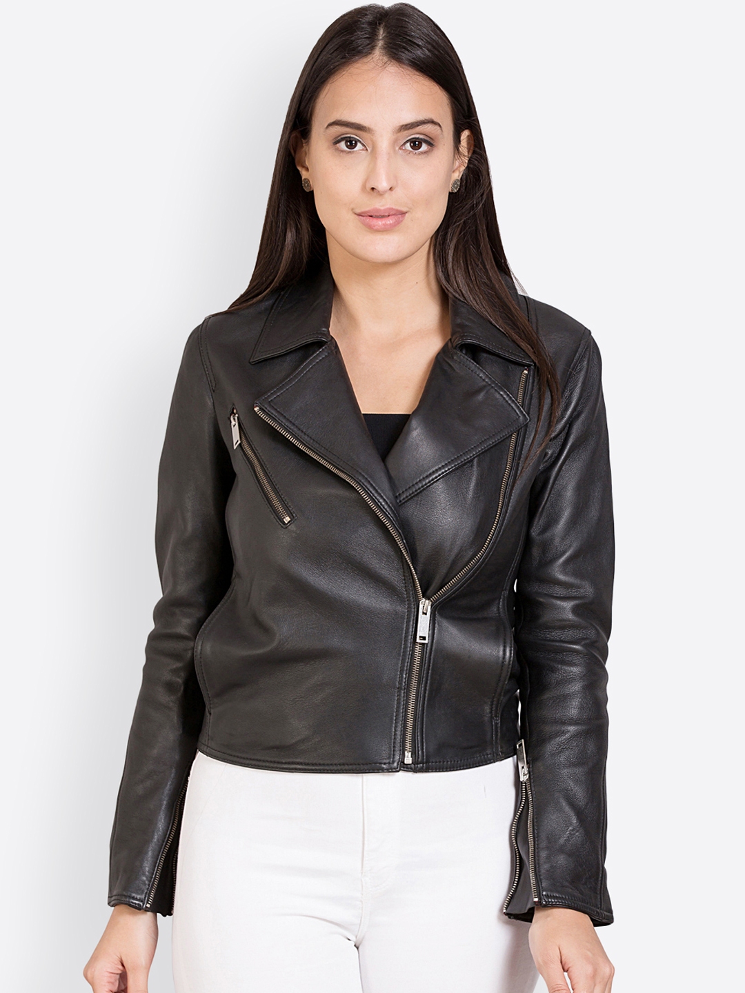 myntra leather jackets