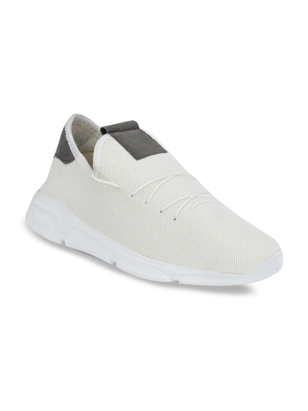 mactree men white solid sneakers