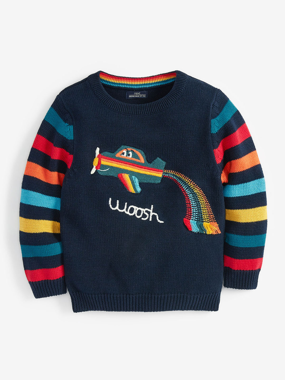 Buy Next Boys Navy Blue Printed Sweater Sweaters for Boys 10916804