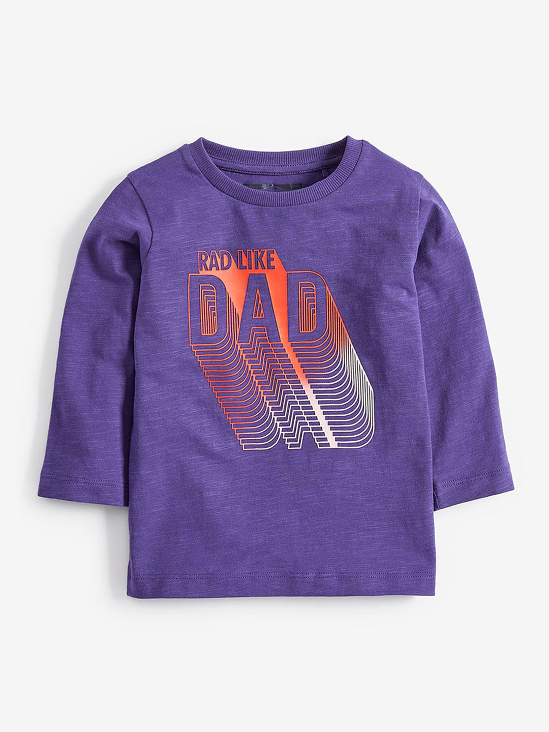 Buy Next Boys Purple Printed Round Neck Pure Cotton T Shirt Tshirts